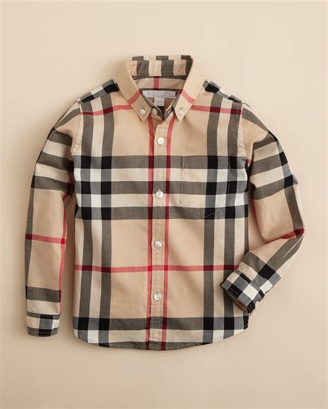 boy burberry button down|Burberry button up cheap.